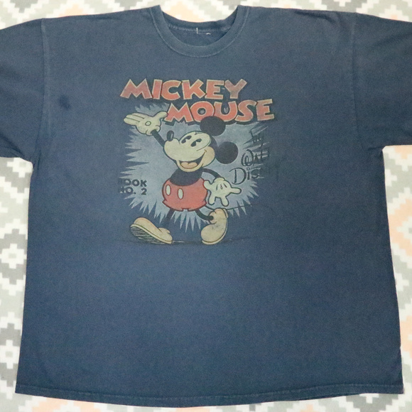 RARE Mickey Mouse Book No 2 Vintage T-Shirt Tee - Picture 2 of 3